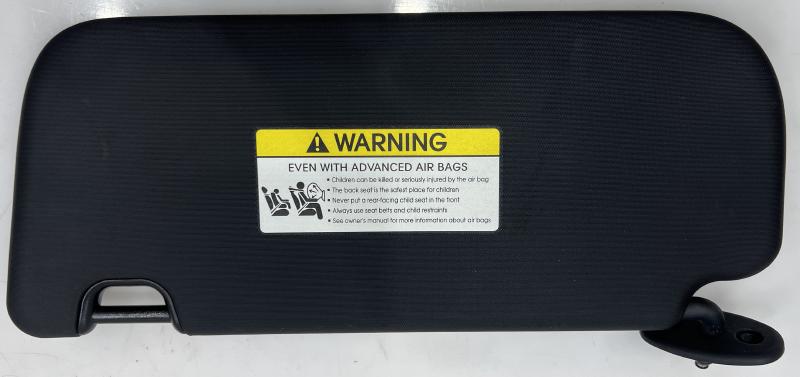2014 - 2019 Kia Soul Sunvisor RH Passenger Side Black OEM 85220B2240