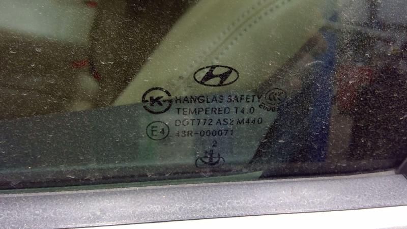 2012 Genesis Genesis Rear Vent Glass/Window