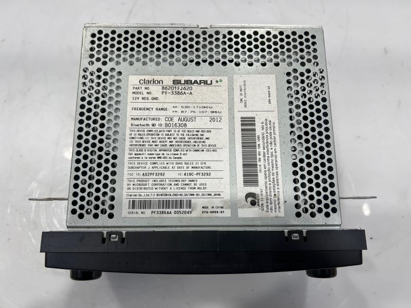 2013 Subaru Crosstrek Audio & Visual Equip.(Radio)