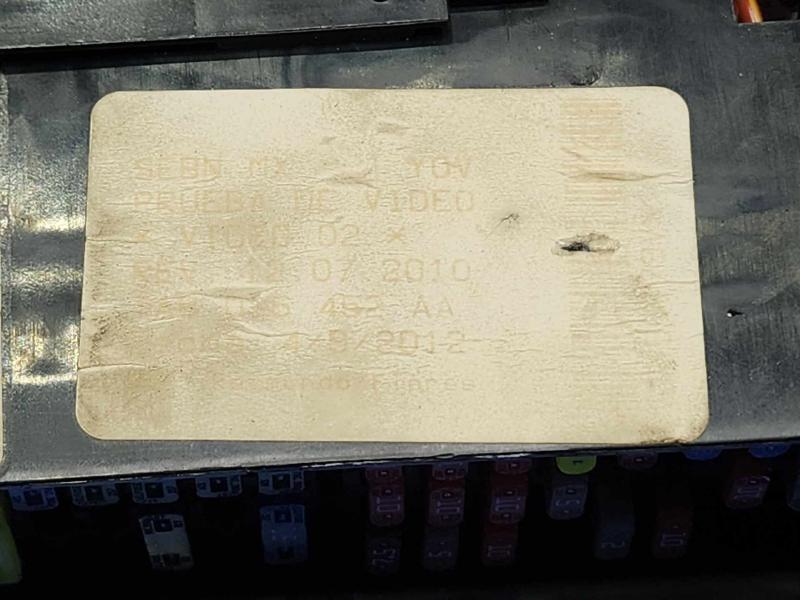 2012 Volkswagen Jetta Cabin Fuse Box