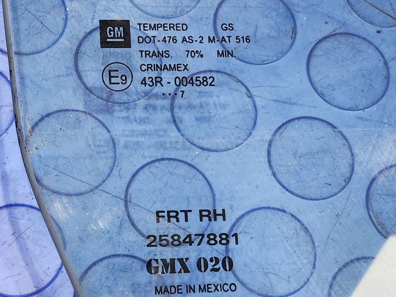 2007 Pontiac Solstice Front Door Glass/Window