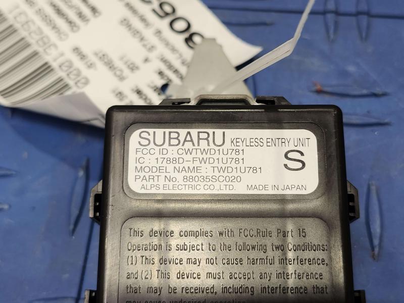 2011 Subaru Forester Chassis Brain Box