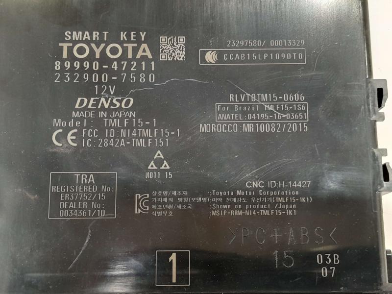 2016-2018 Toyota Prius 1.8L Smart Key Control Computer Module OEM 89990-47211