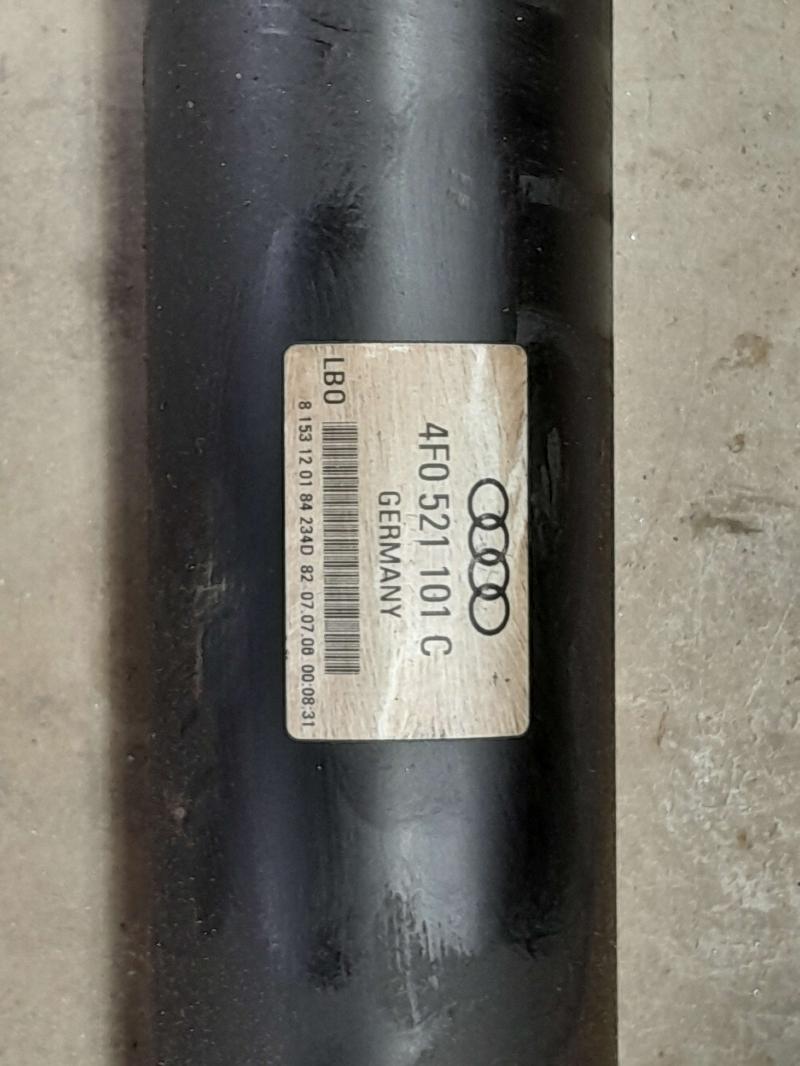 2007 Audi S6 Rear Drive Shaft