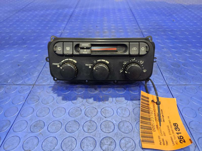 2007 Dodge Grand Caravan Heater A/C Control