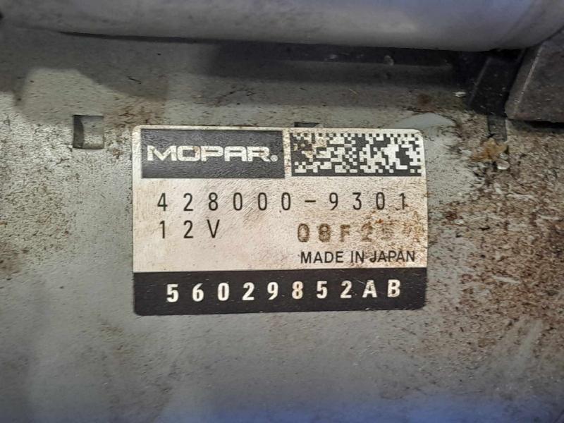 2022 Dodge Charger Starter Motor