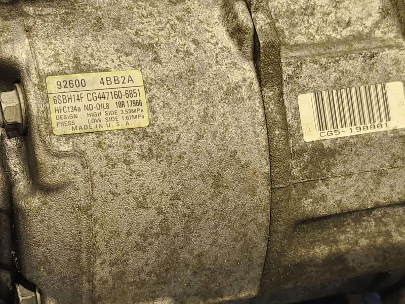 2015 Nissan Rogue A/C Air Compressor