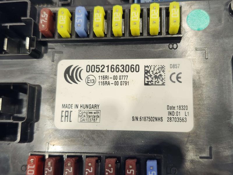 2020 Jeep Renegade Cabin Fuse Box