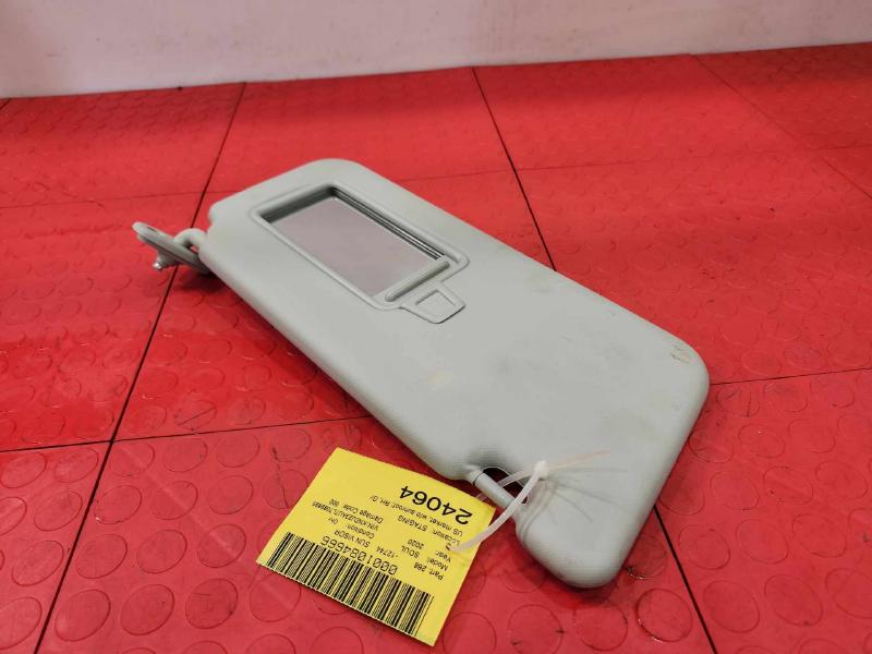 2020-2022 Kia Soul Sun Visor Right Passenger Side Gray Genuine OEM 85220K0020HGC,RH