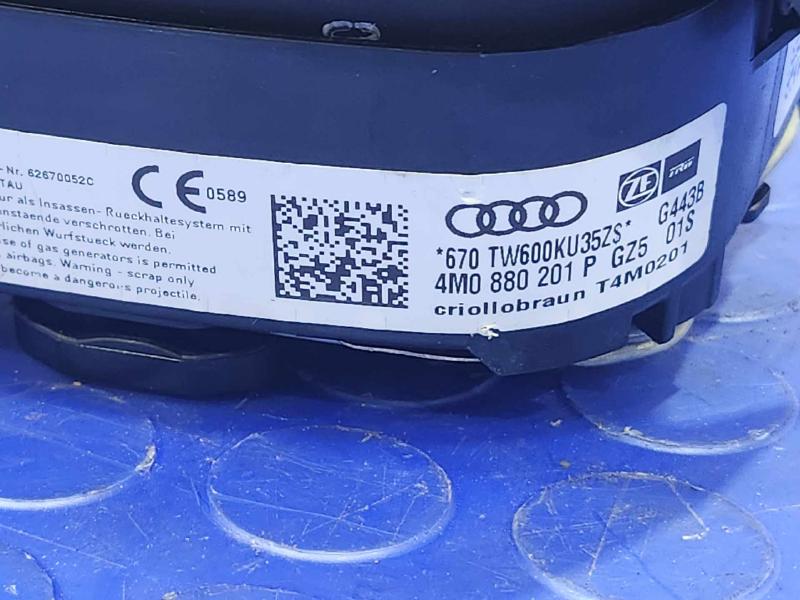 2017-2019 Audi Q7 Driver Steering Wheel Air Bag Inflator Brown OEM 4M0880201ABGZ5