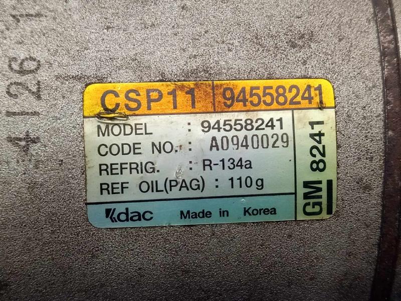 2015 Chevrolet Spark A/C Air Compressor