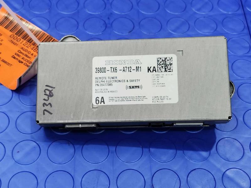 2016-2018 Acura ILX SXM Satellite Radio Remote Tuner Module OEM 39800TX6A71