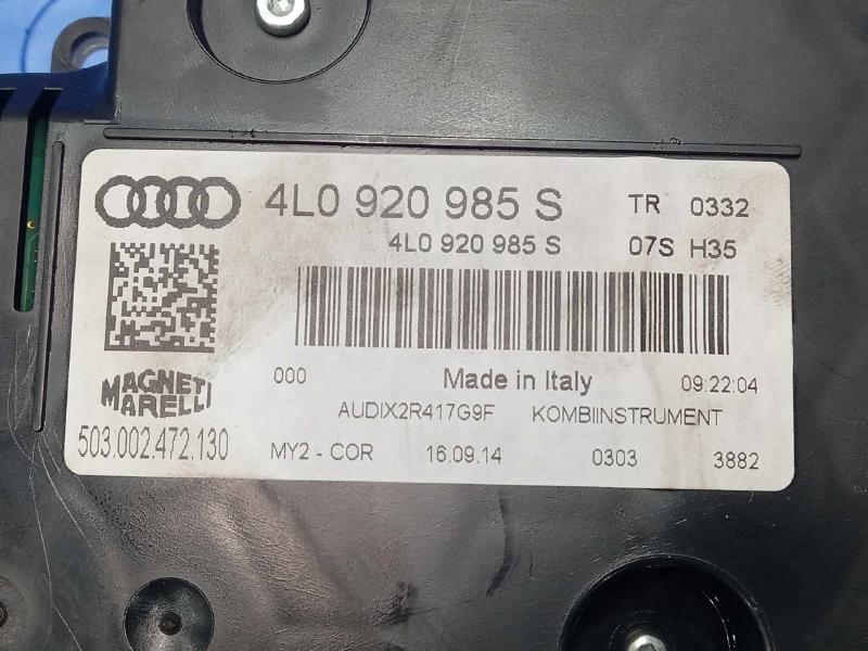2013-2015 Audi Q7 Gasoline Models Instrument Cluster Speedometer 136K OEM 4L0920985S