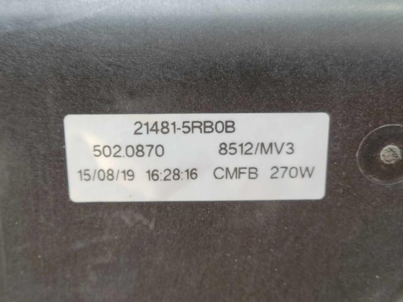 2020-2021 Nissan Versa CVT Engine Cooling Fan Assembly Genuine OEM 214815RB0B