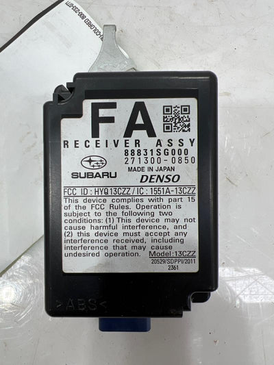 2014 - 2017 Subaru XV Crosstrek Keyless Entry Module OEM 88831SG001