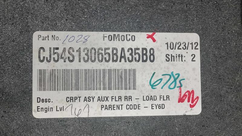 2013-2019 Ford Escape Spare Tire Cover Rear Floor Loading Compartment OEM CV4Z7813046BA