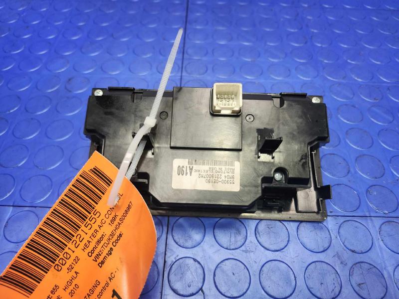 2010 Toyota Highlander Heater A/C Control