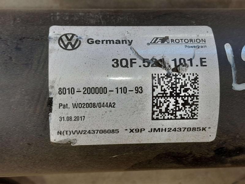 2018 Volkswagen Atlas Rear Drive Shaft