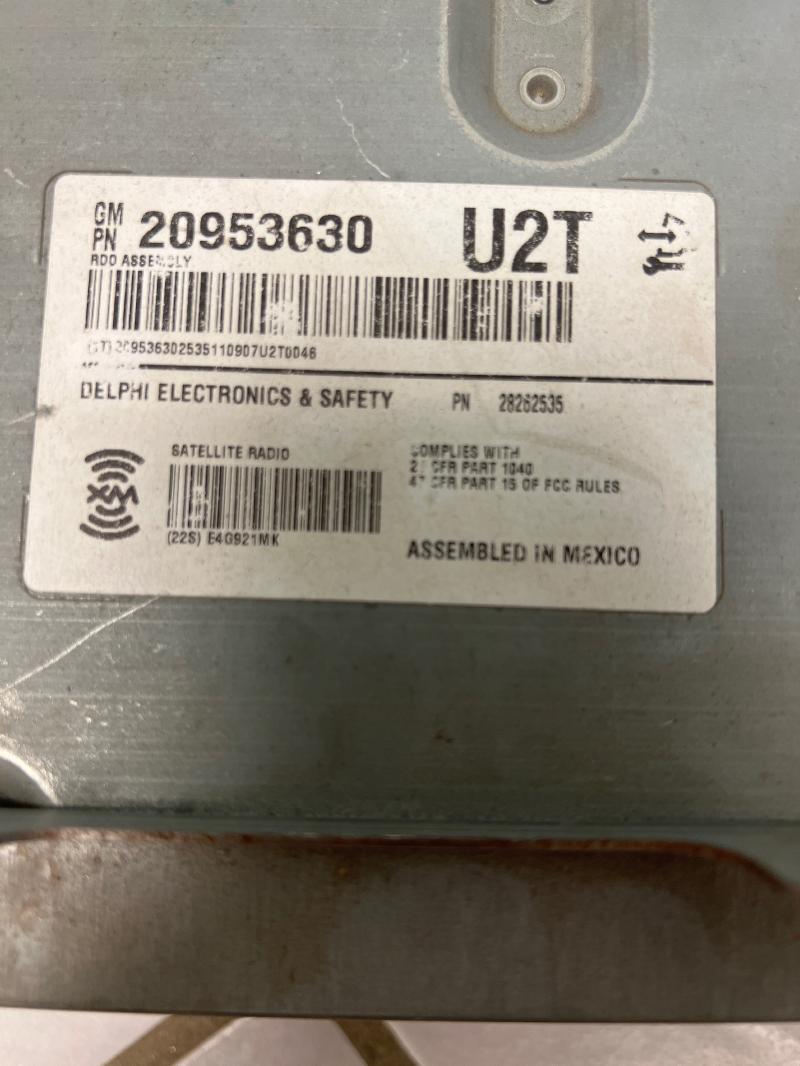 2012 Cadillac CTS Audio & Visual Equip.(Radio)