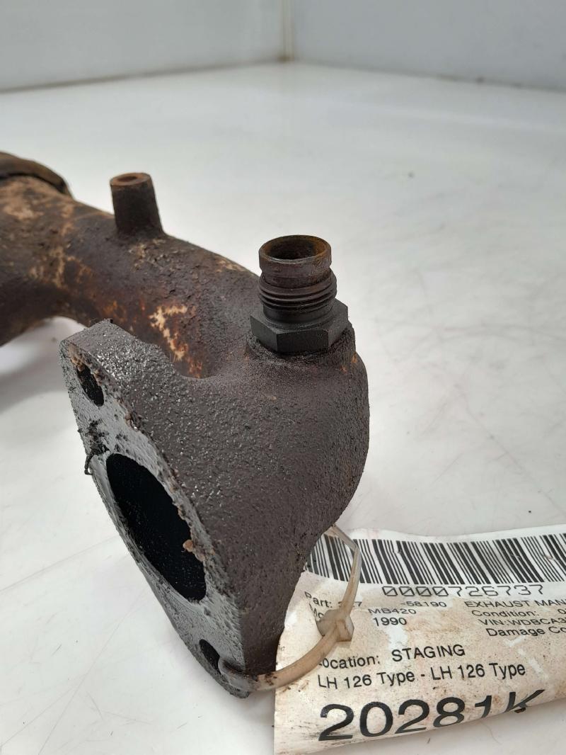 1986 - 1991 Mercedes 420SEL LH Driver Side Exhaust Manifold 126 Type OEM 1161404514
