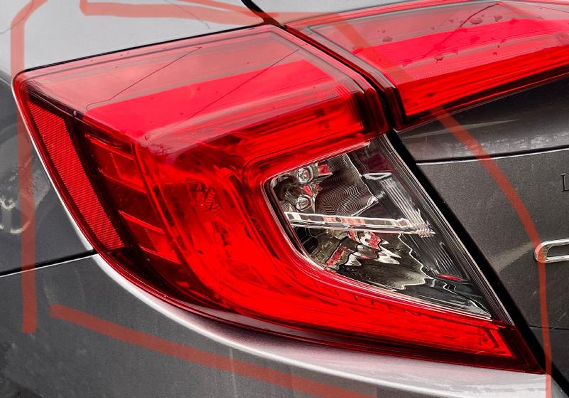 2016 - 2021 Honda Civic Sedan Tail Light Assembly LH Driver Side OEM 33550TBAA01