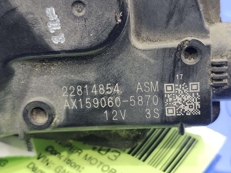 2015 Chevrolet Tahoe Wiper Motor Front