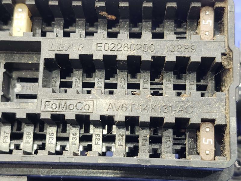 2017 Ford Focus Cabin Fuse Box