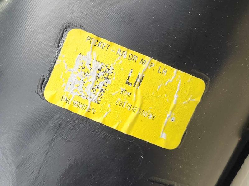 2019 Kia Forte Rear Door Trim Panel Left Driver Side Black Leather OEM 83307M7010B2Q,LH