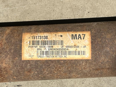 2004 Chevrolet Colorado Rear Drive Shaft