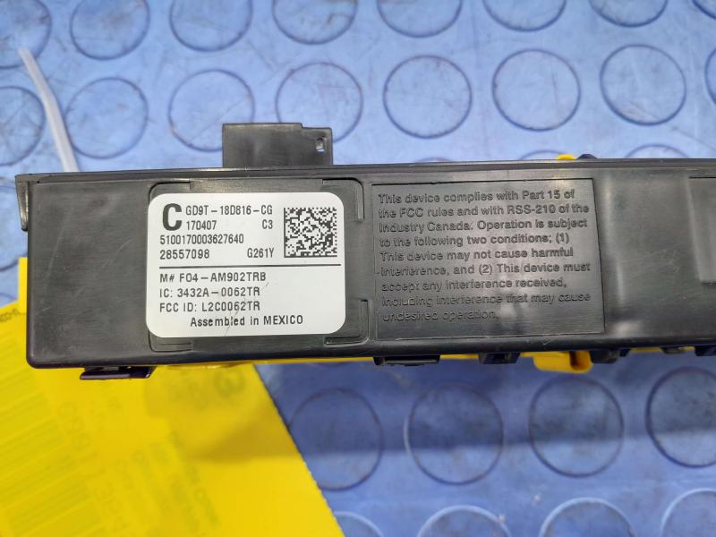2017-2020 Lincoln Continental Keyless Entry Control Module OEM GD9T18D816CG