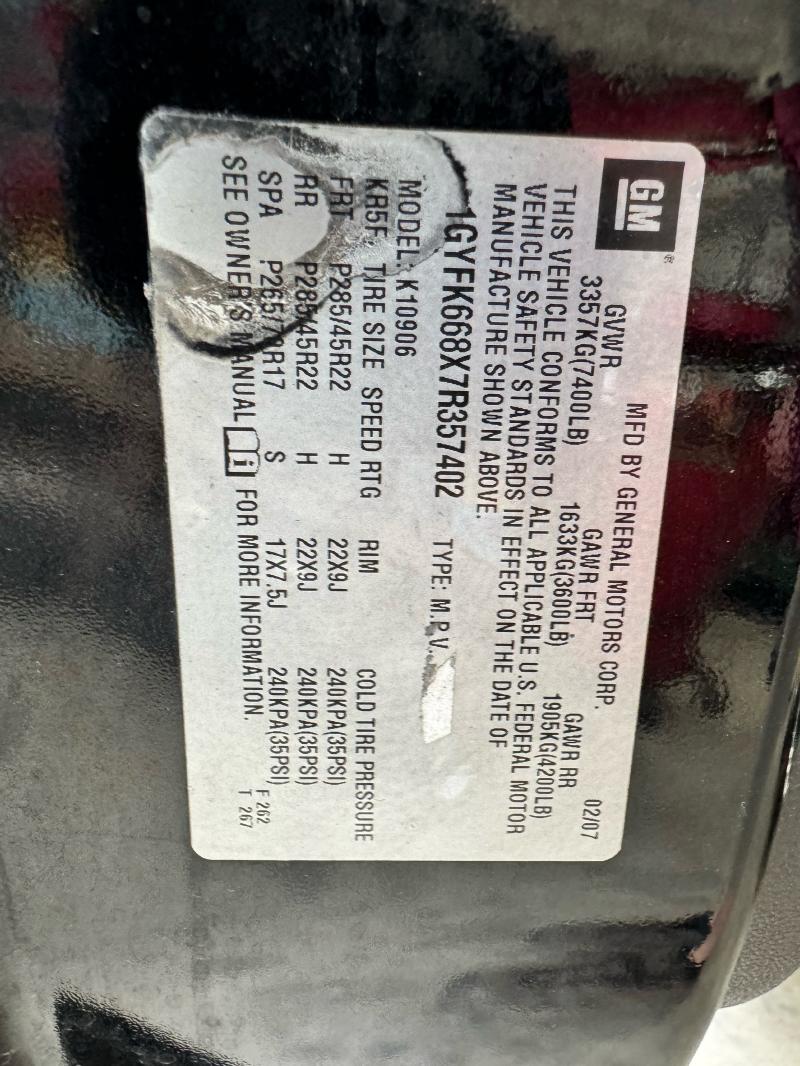 2007 Cadillac Escalade ESV Air Cond. Evaporator