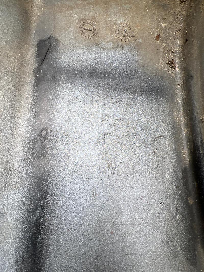 2012 Nissan Altima Mud Flap