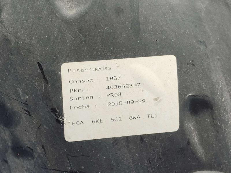 2016 Volkswagen Jetta Inner Fender Liner