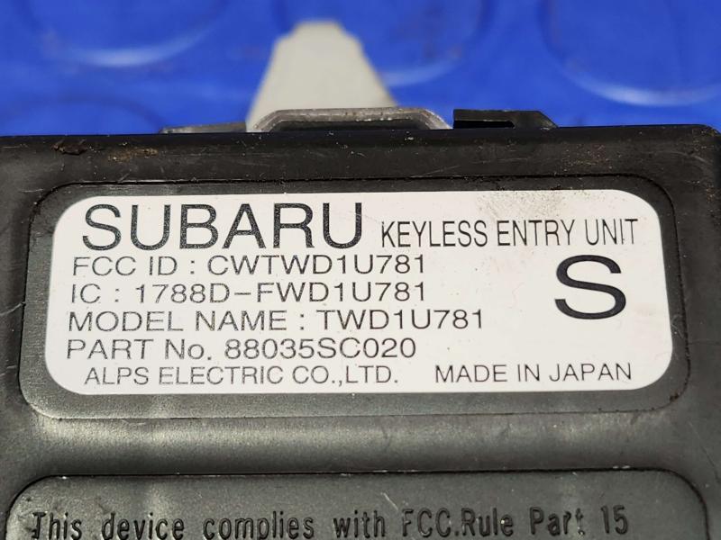 2011 Subaru Forester Chassis Brain Box
