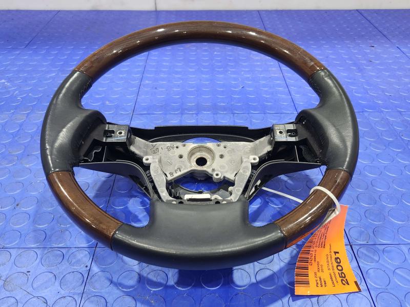 2010 Lexus RX350 RX450H Steering Wheel Black Leather Woodgrain OEM 4510048450C0