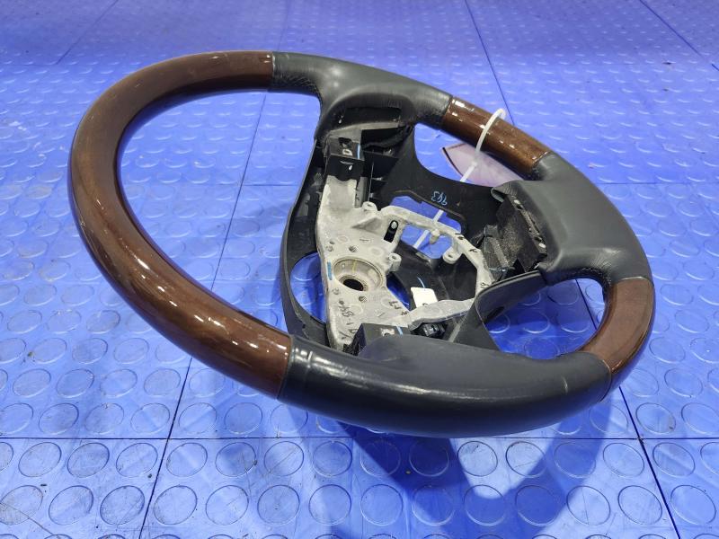 2010 Lexus RX350 RX450H Steering Wheel Black Leather Woodgrain OEM 4510048450C0