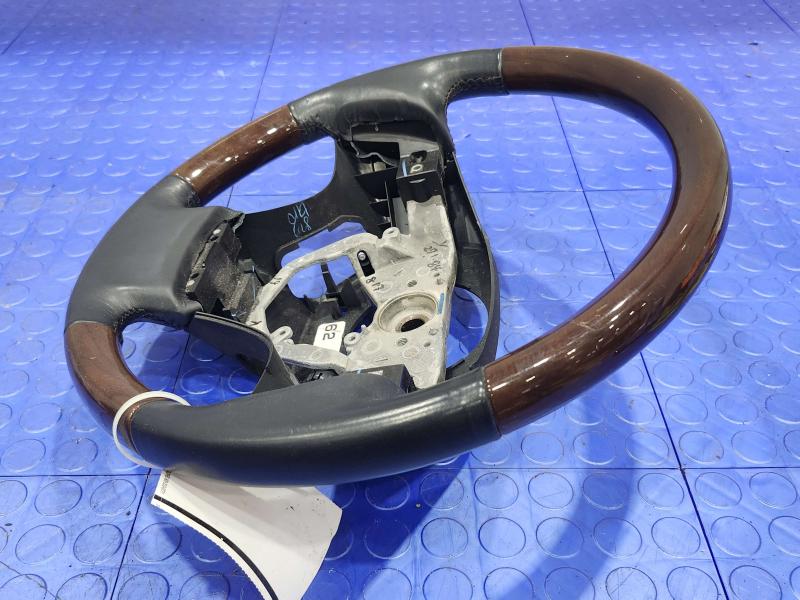 2010 Lexus RX350 RX450H Steering Wheel Black Leather Woodgrain OEM 4510048450C0