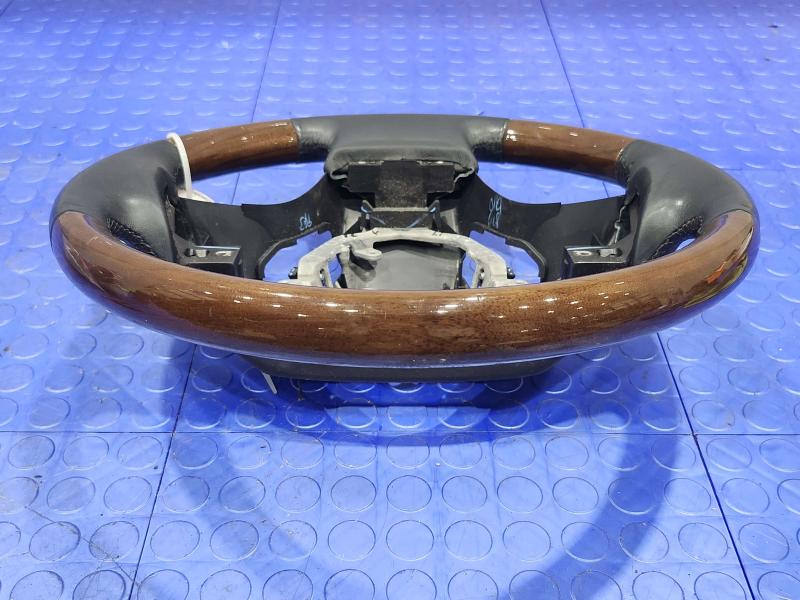 2010 Lexus RX350 RX450H Steering Wheel Black Leather Woodgrain OEM 4510048450C0