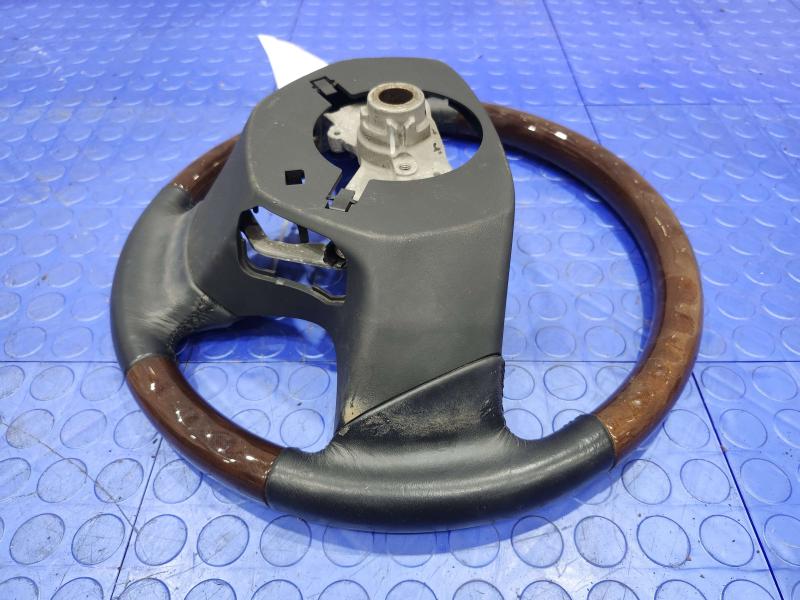 2010 Lexus RX350 RX450H Steering Wheel Black Leather Woodgrain OEM 4510048450C0
