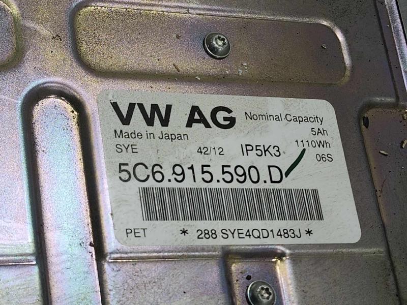 2013-2016 Volkswagen Jetta Hybrid Drive Motor Battery Pack Assembly OEM 5C6915590D
