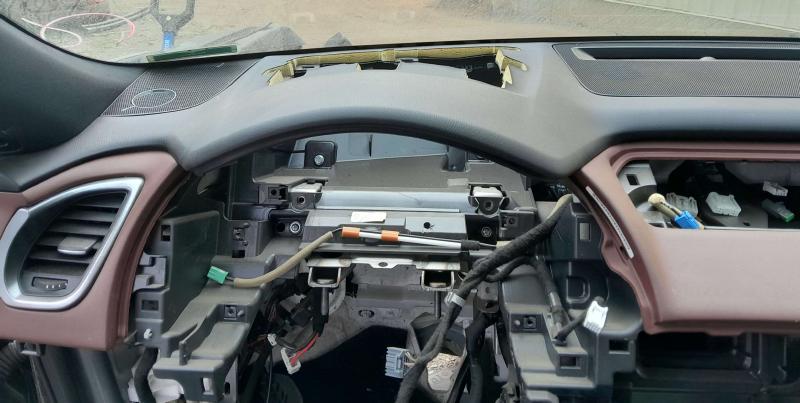 2016 - 2023 Mazda CX-9 Dashboard Panel Dash Pad - Black / Auburn OEM TK4860330G02