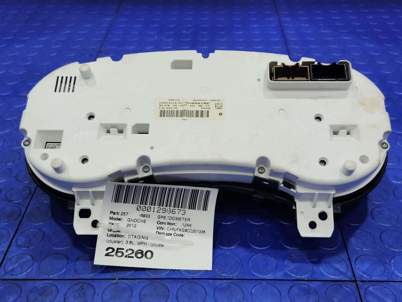 2012 Jeep Grand Cherokee 3.6L Instrument Cluster Speedometer OEM 56046667AC