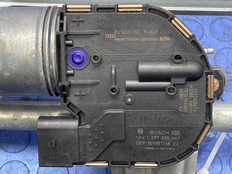 2015-2019 Audi A3 S3 Sedan Windshield Wiper Motor and Linkage Assembly OEM 8V1955023C