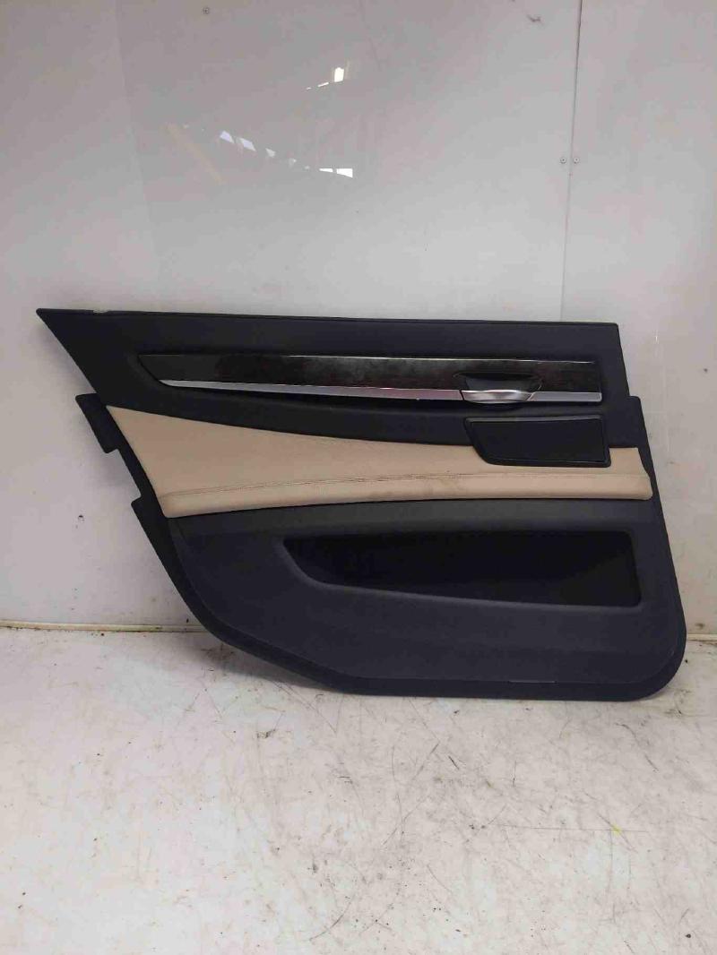 2009 - 2012 BMW 740Li 750Li Rear Door Panel LH Driver w/ Sunshade & Spkr Opt OEM 51429162261