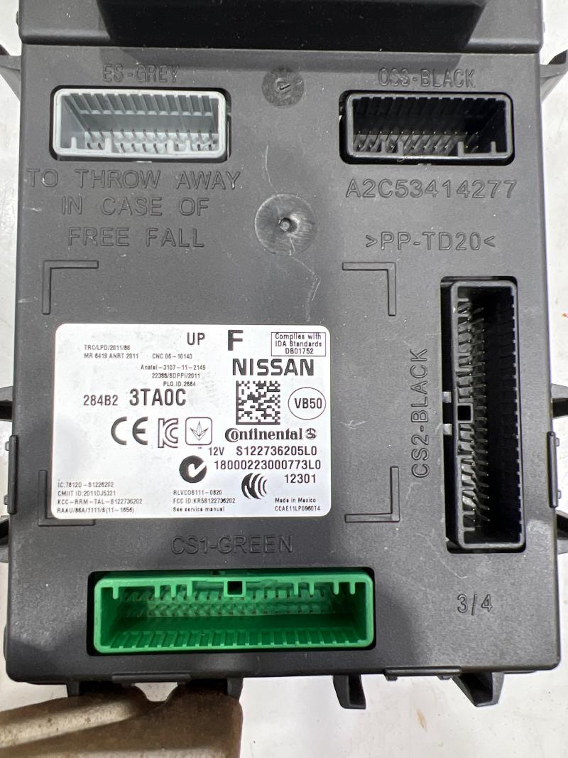2013 Nissan Altima Chassis Brain Box