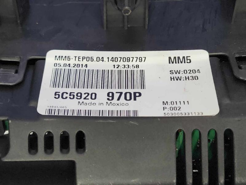 2014 Volkswagen Beetle Speedometer