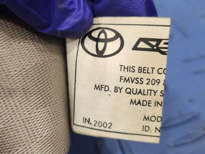 2002 Toyota Camry Rear Seat Belt