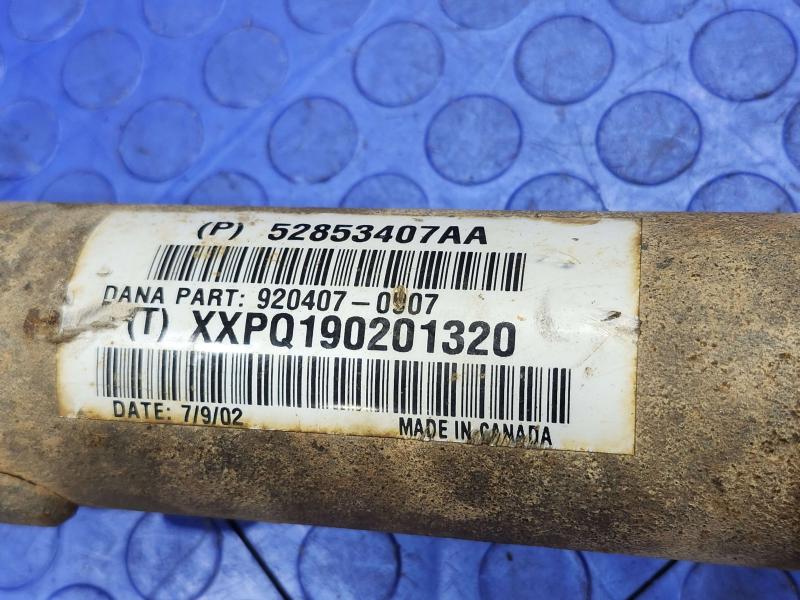 2003 Jeep Wrangler Rear Drive Shaft