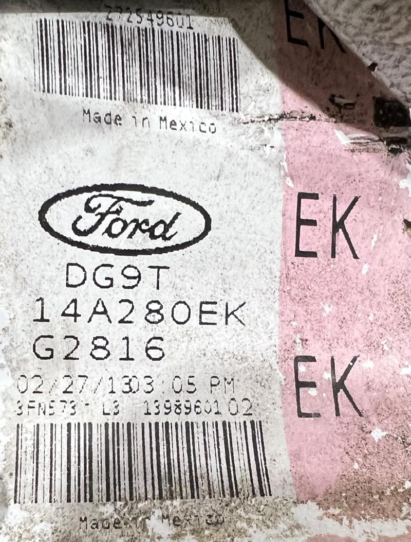 2013 Lincoln MKZ 3.7L Battery Harness OEM DG9T14A280EK