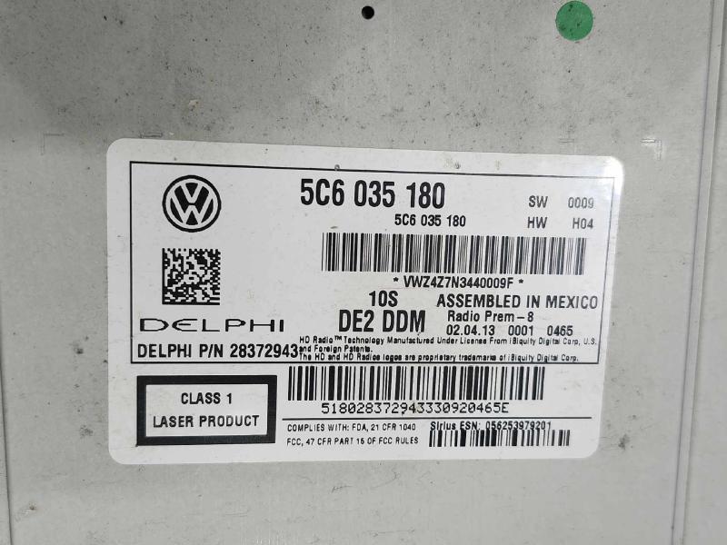 2013 Volkswagen Jetta Audio & Visual Equip.(Radio)
